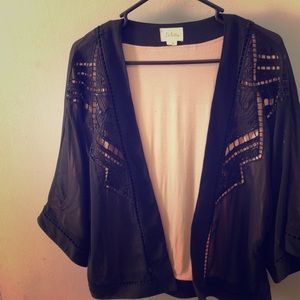 NEVER WORN black sequin shawl